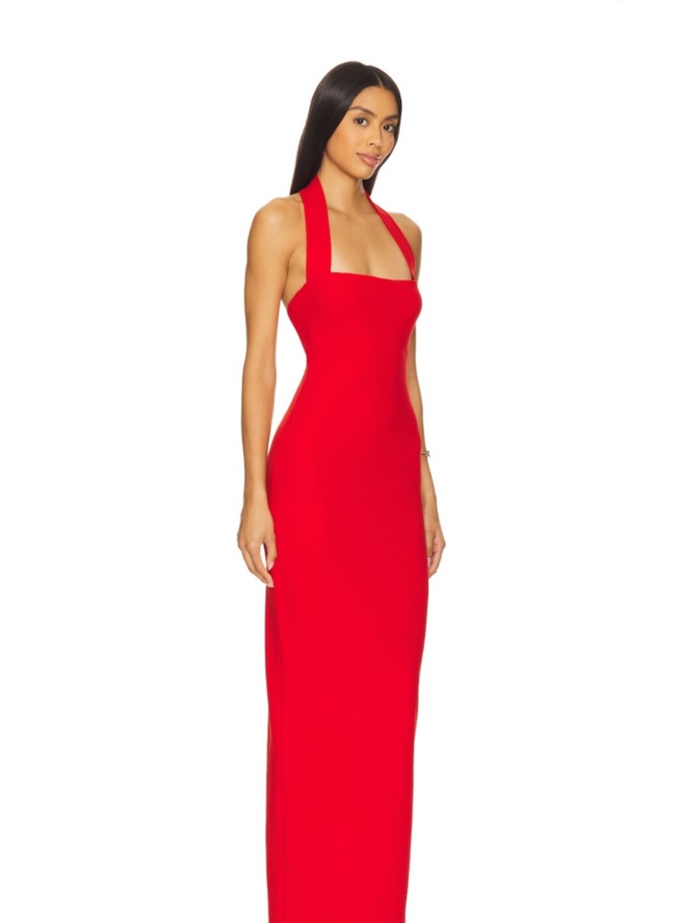 Nookie Red Halter Backless Maxi Dress